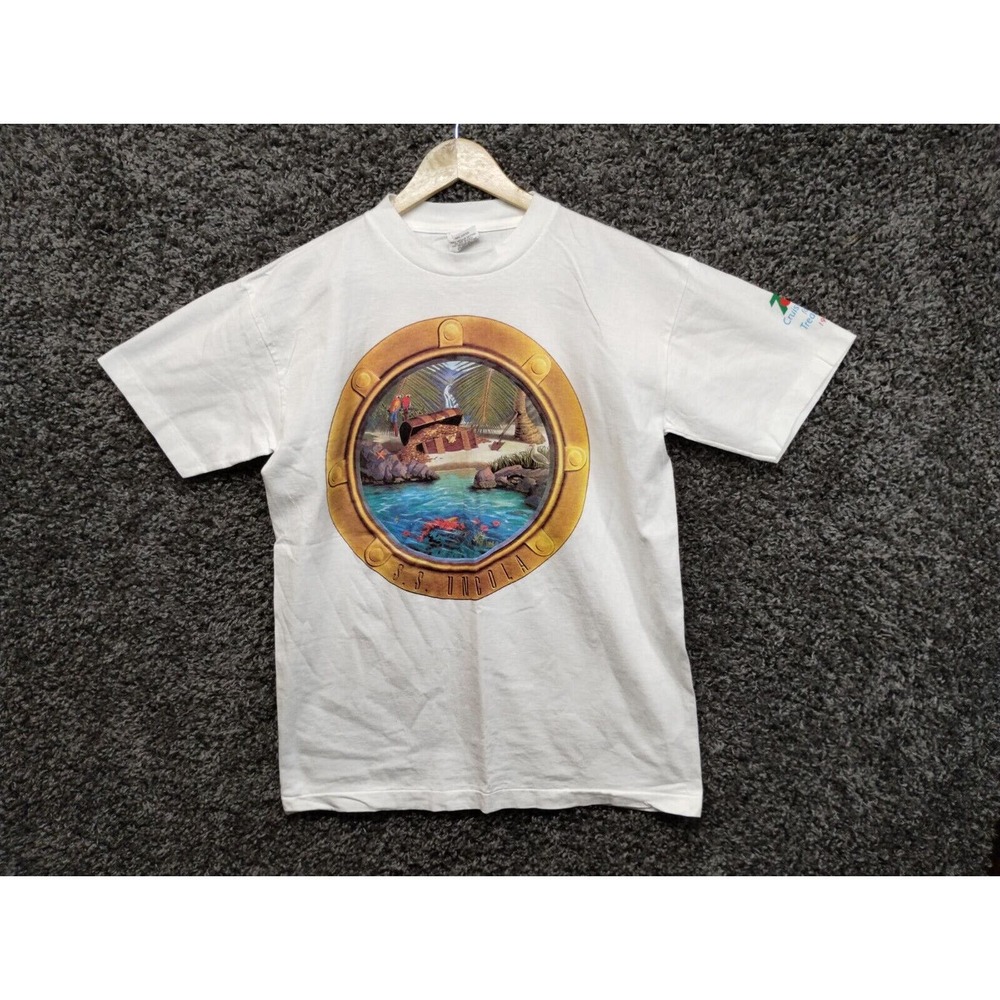 VTG 7 Up SS Uncola T Shirt Adult Medium White National Mills Single Stitch 1993